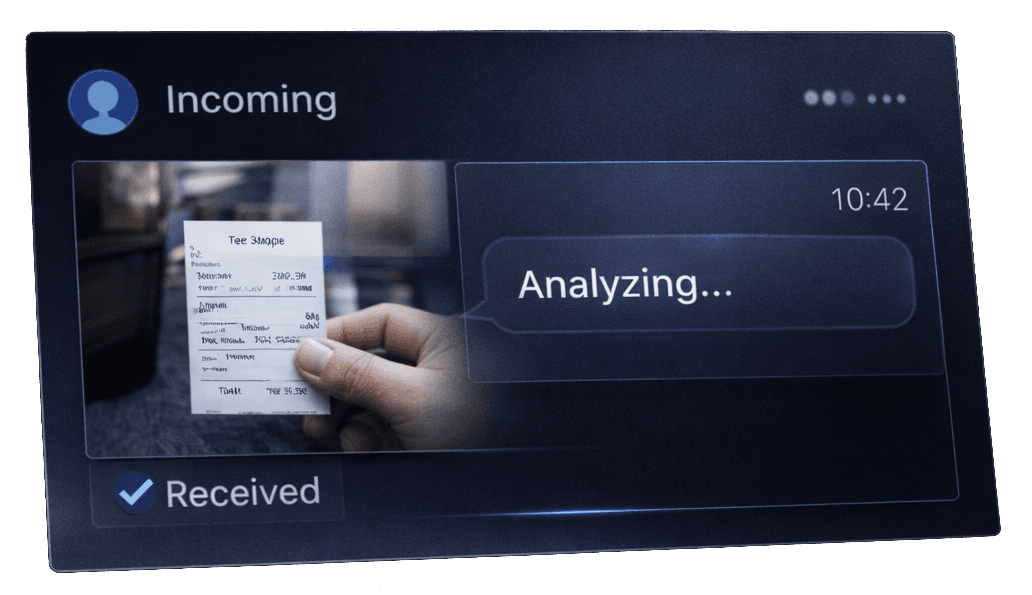 Messaging system input card